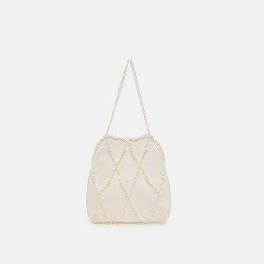 Dolce Vita HANDBAGS | Serilda Ivory Satin Handbag