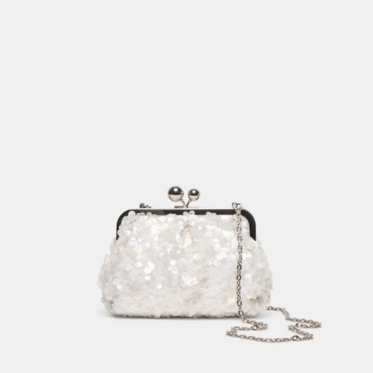 Dolce Vita HANDBAGS | Kendall White Sequin Clutch