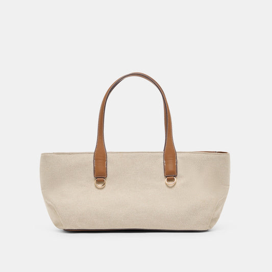Dolce Vita ACCESSORIES | CLARINA Natural Canvas Shoulder Bag