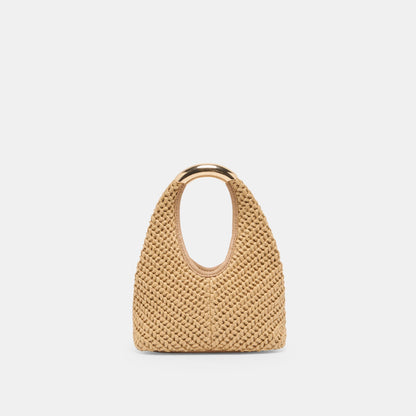 Dolce Vita ACCESSORIES | EVELISE Natural Raffia Mini Handbag