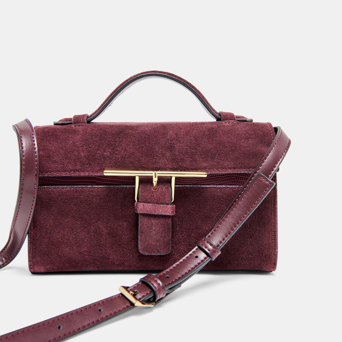 Dolce Vita ACCESSORIES | Zannone Burgundy Suede Crossbody